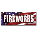 Signmission Safety Sign, 48 in Height, Vinyl, 18 in Length, Fireworks D-48 Fireworks